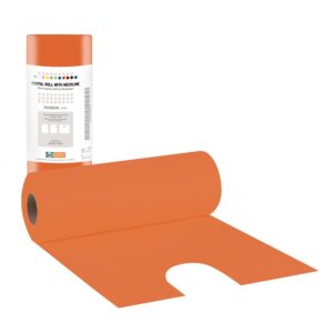 Οδοντιατρική πετσέτα Soft Care σε ρολό με λαιμόκοψη - Πορτοκαλί